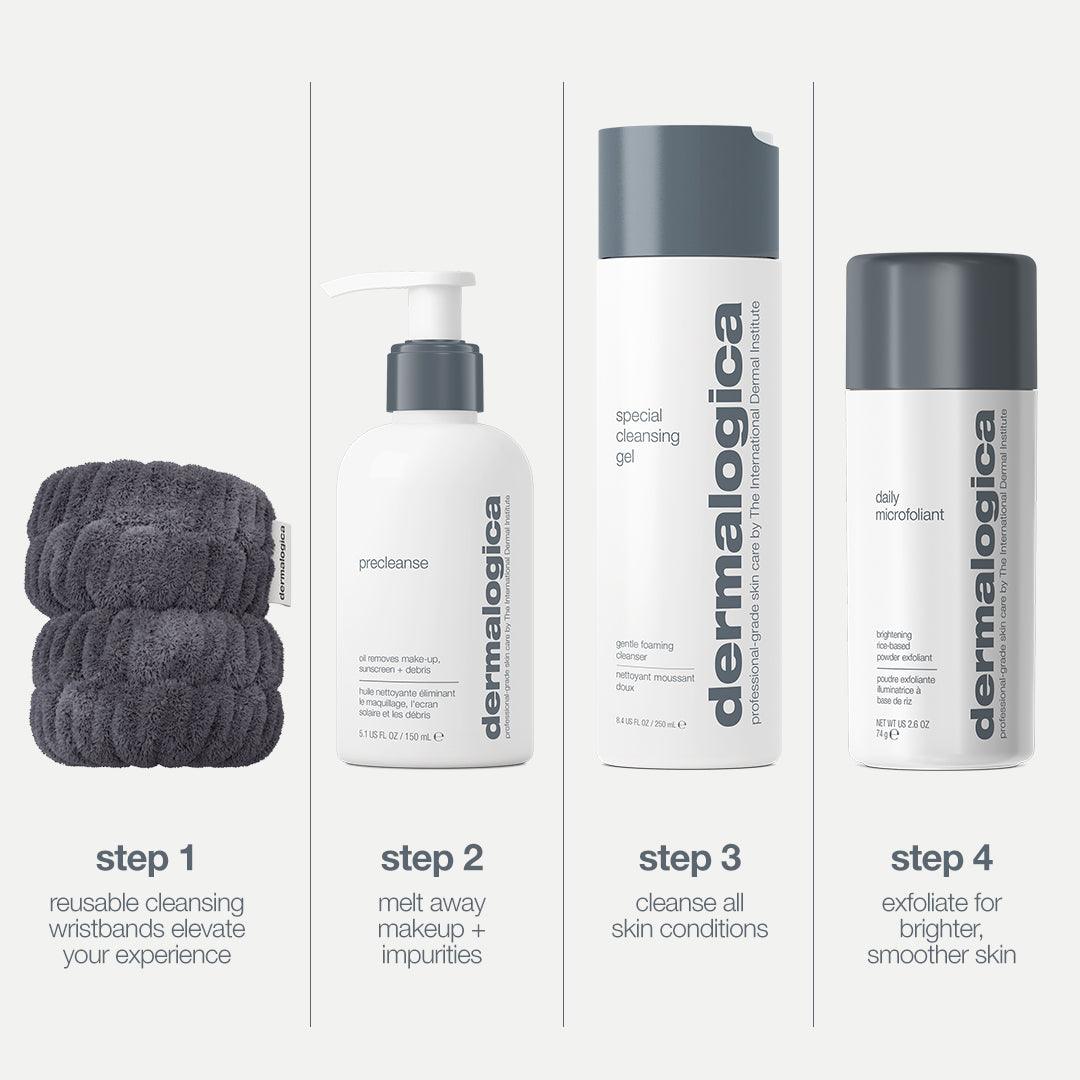 cleanse + glow set (3 full-size + free gift)