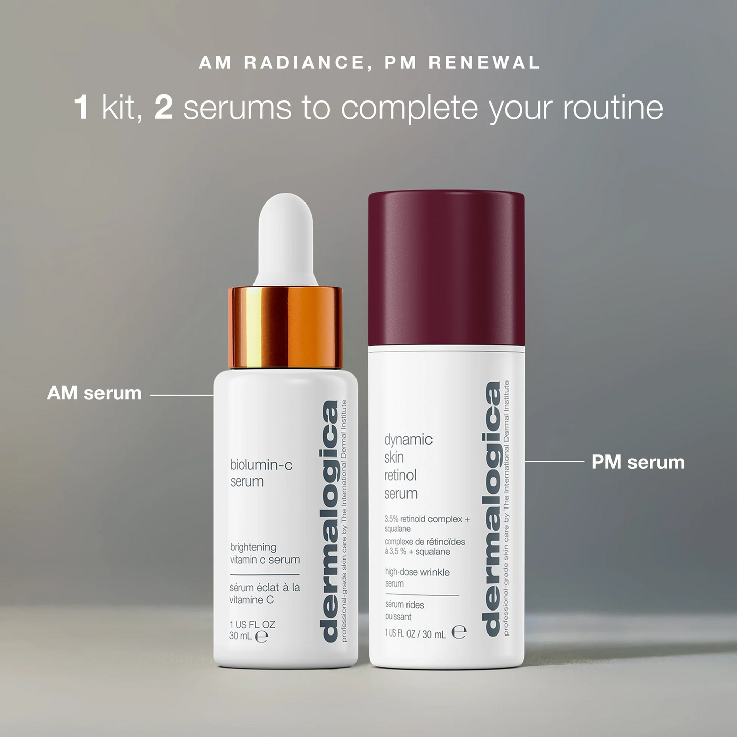 [Exclusive Lazada] Dermalogica am radiance + pm renewal kit (2 full-size) เซ็ตผิวโกลว์ตอนเช้า + ฟื้นบำรุงตอนกลางคืน