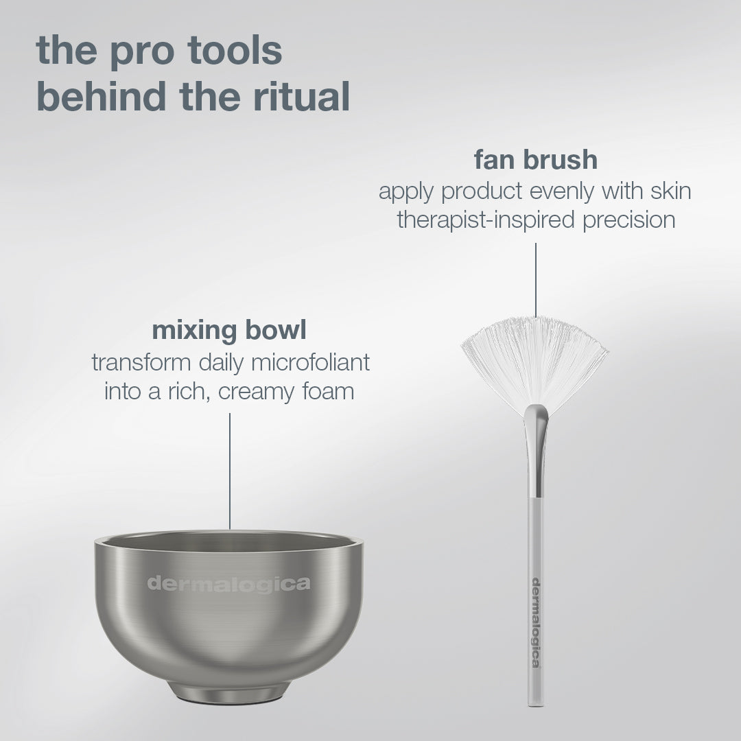 pro ritual: exfoliate + glow set (limited-edition full-size + 2 pro tools)